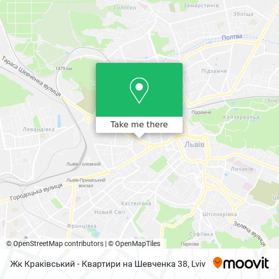 Жк Краківський - Квартири на Шевченка 38 map