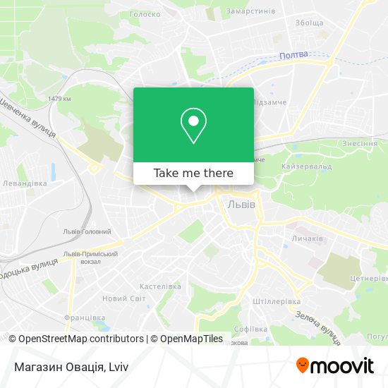 Магазин Овація map
