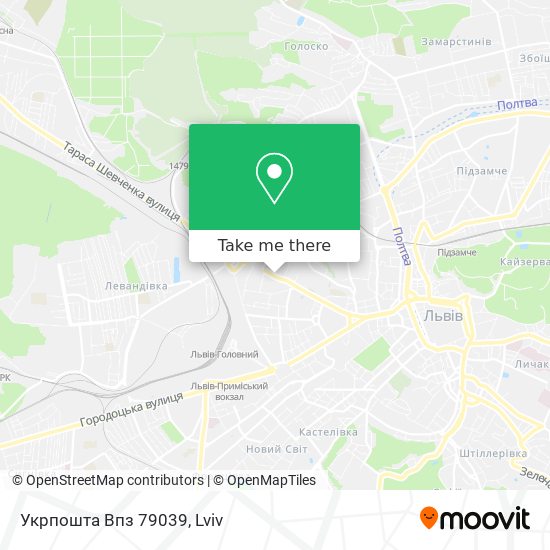 Укрпошта Впз 79039 map