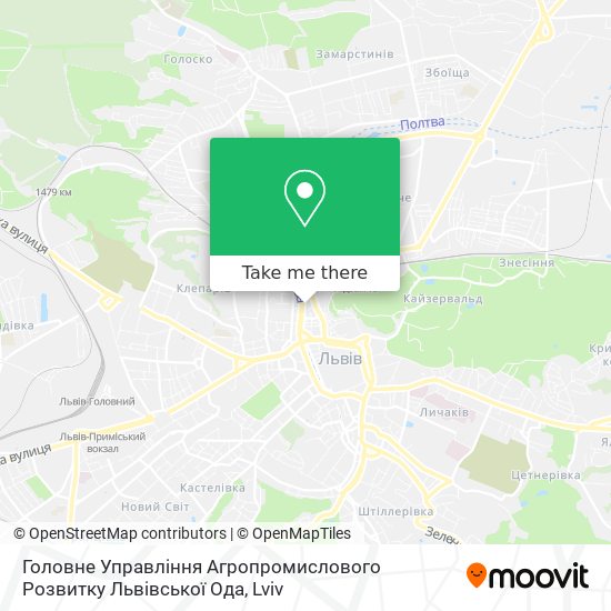 Головне Управління Агропромислового Розвитку Львівської Ода map