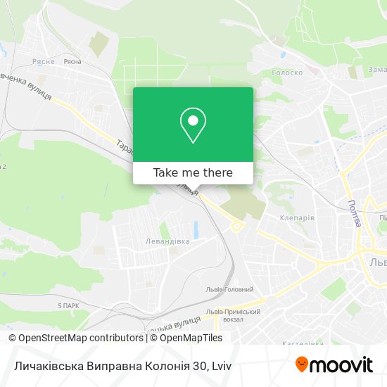 Карта Личаківська Виправна Колонія 30
