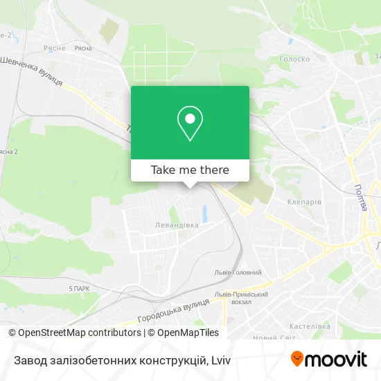 Завод залізобетонних конструкцій map