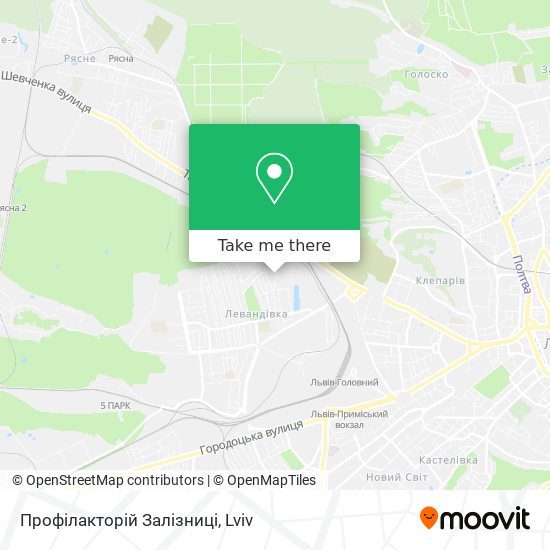 Профілакторій Залізниці map