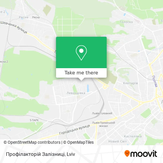 Карта Профілакторій Залізниці