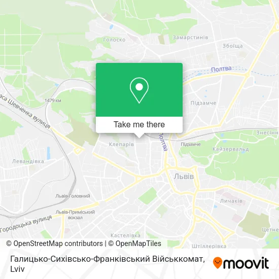 Карта Галицько-Сихівсько-Франківський Військкомат