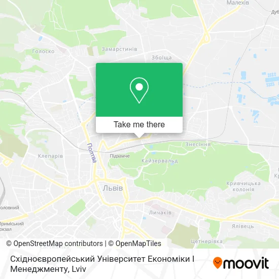 Карта Східноєвропейський Університет Економіки І Менеджменту
