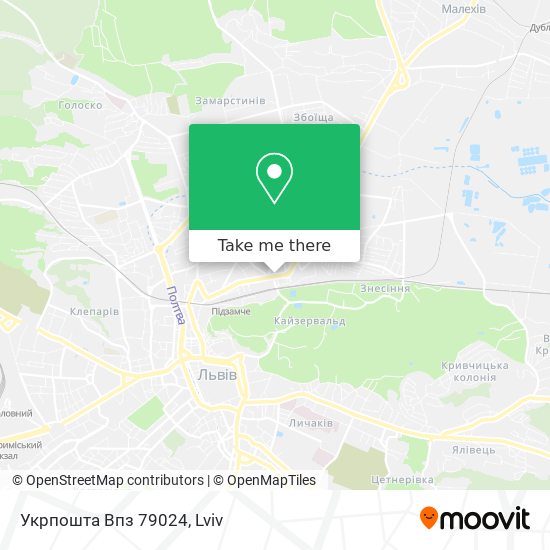 Укрпошта Впз 79024 map
