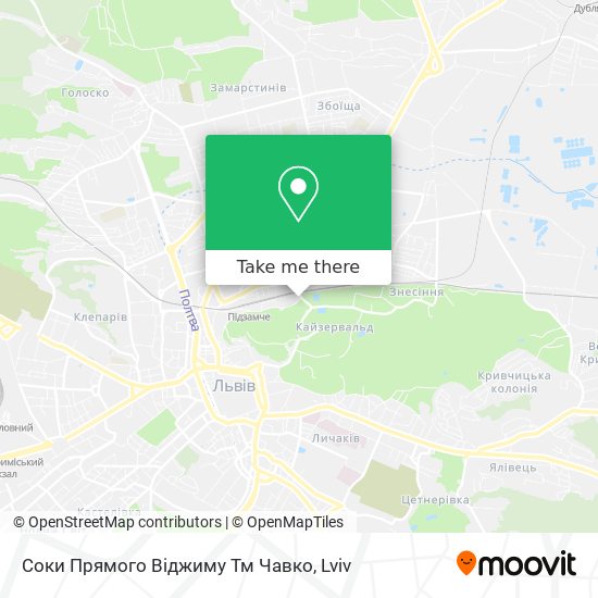 Соки Прямого Віджиму Тм Чавко map
