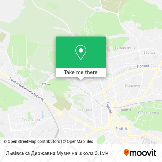 Карта Львівська Державна Музична школа 3