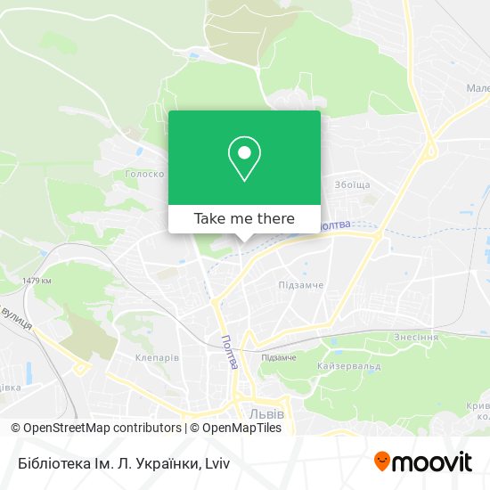 Бібліотека Ім. Л. Українки map