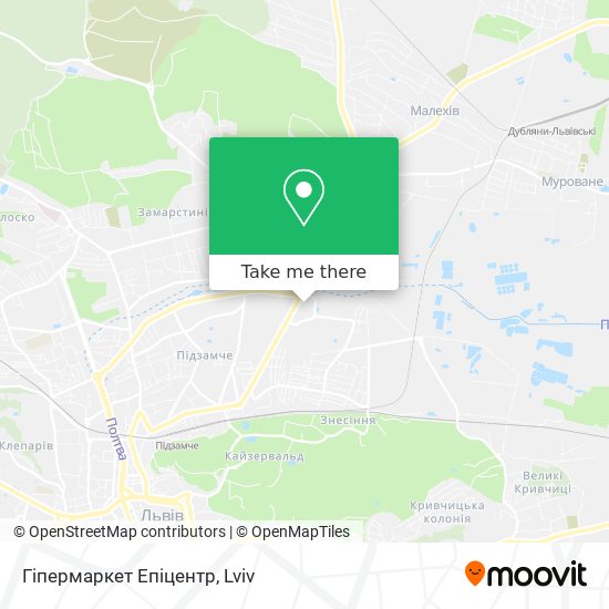 Гіпермаркет Епіцентр map