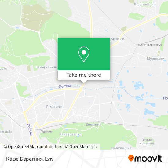 Кафе Берегиня map