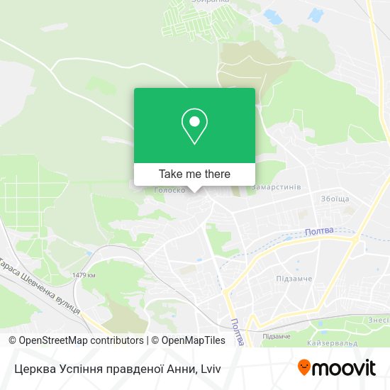 Карта Церква Успіння правденої Анни