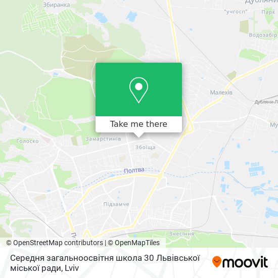 Середня загальноосвітня школа 30 Львівської міської ради map