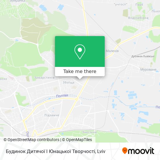 Карта Будинок Дитячої І Юнацької Творчості