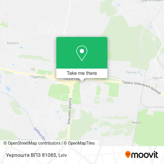 Карта Укрпошта ВПЗ 81085
