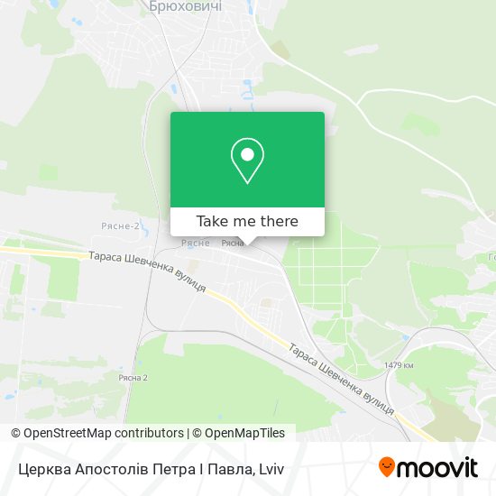 Церква Апостолів Петра І Павла map