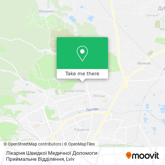 Лікарня Швидкої Медичної Допомоги-Приймальне Відділення map