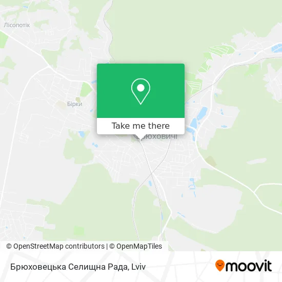 Карта Брюховецька Селищна Рада