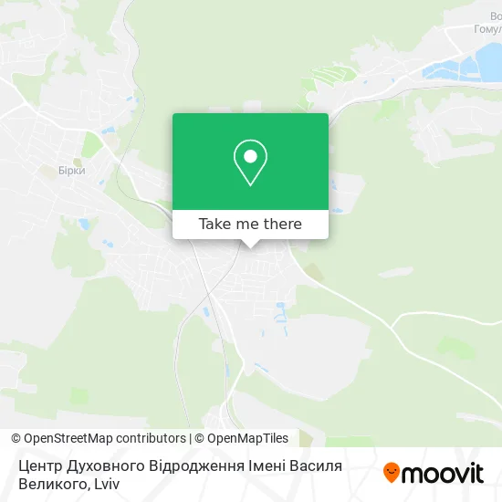Карта Центр Духовного Відродження Імені Василя Великого