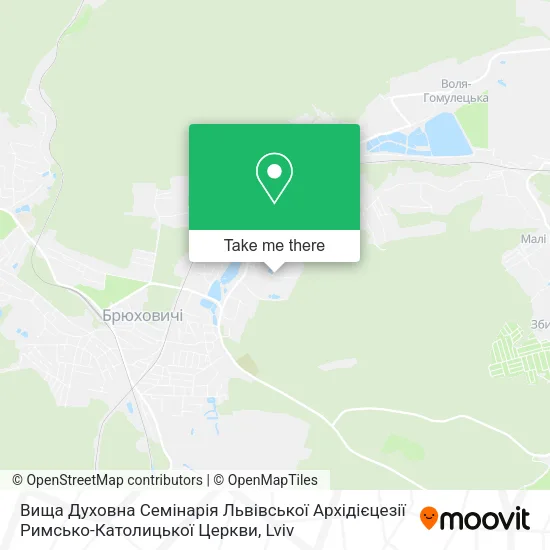 Карта Вища Духовна Семінарія Львівської Архідієцезії Римсько-Католицької Церкви