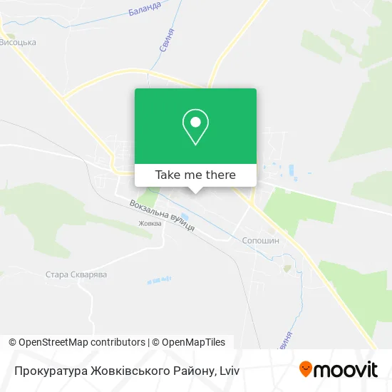 Карта Прокуратура Жовківського Району