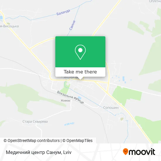Карта Медичний центр Санум