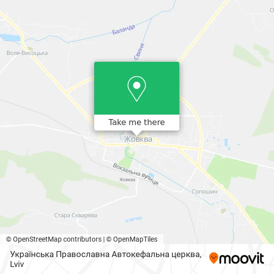 Карта Українська Православна Автокефальна церква