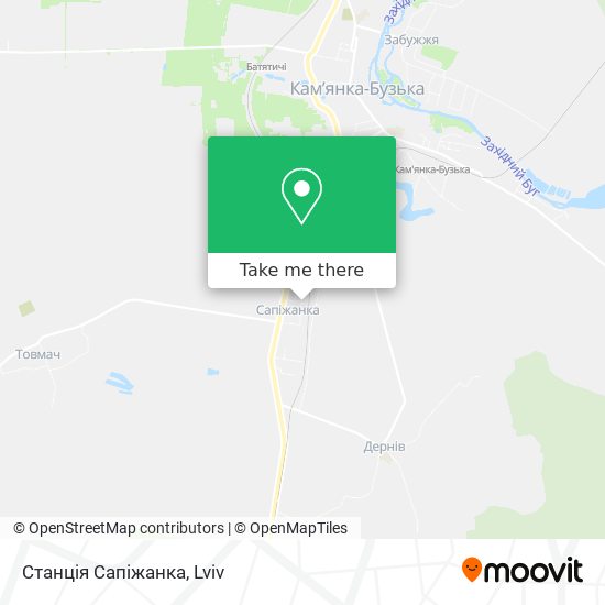 Станція Сапіжанка map
