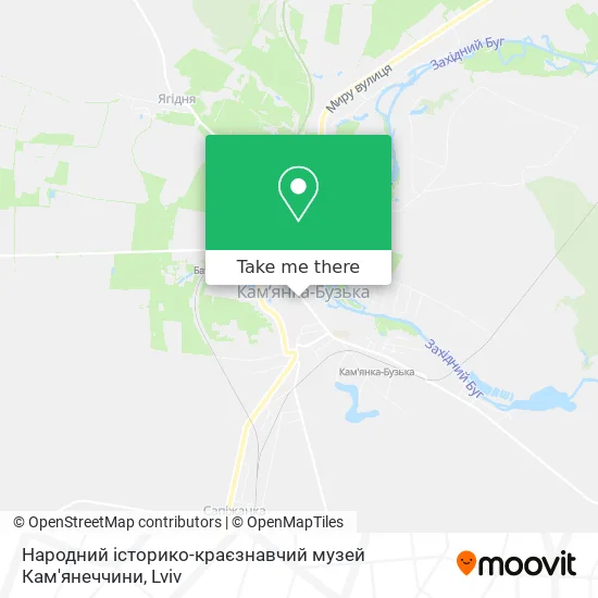 Карта Народний історико-краєзнавчий музей Кам'янеччини