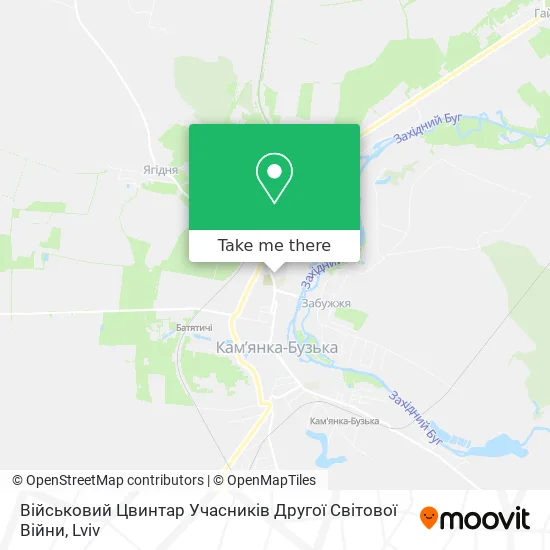 Карта Військовий Цвинтар Учасників Другої Світової Війни