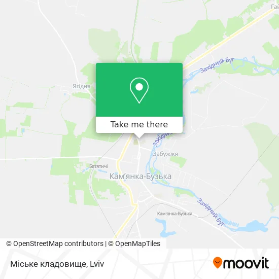 Карта Міське кладовище