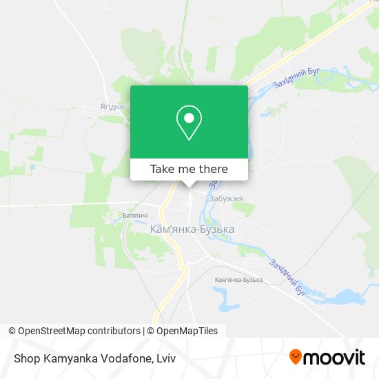 Shop Kamyanka Vodafone map