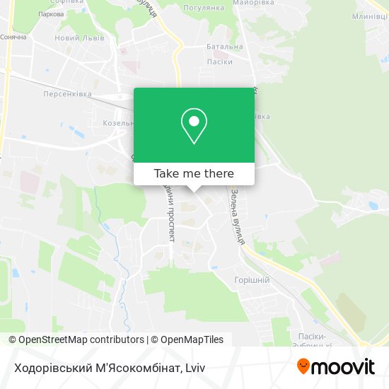 Ходорівський М'Ясокомбінат map