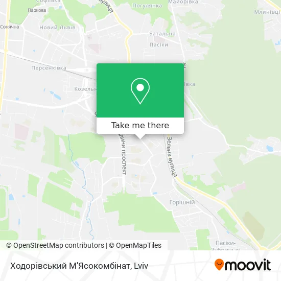 Ходорівський М'Ясокомбінат map