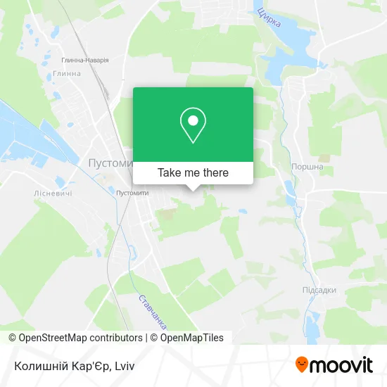 Карта Колишній Кар'Єр