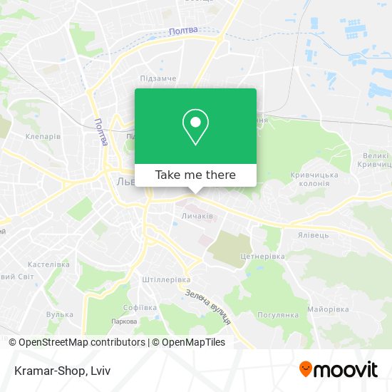 Kramar-Shop map