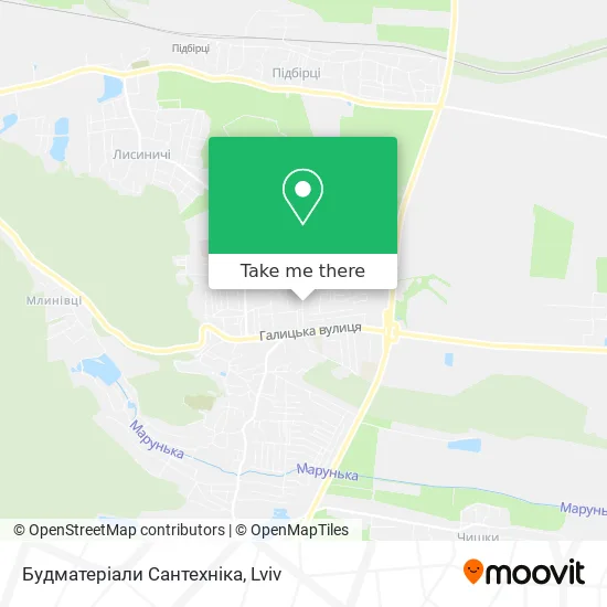 Карта Будматеріали Сантехніка