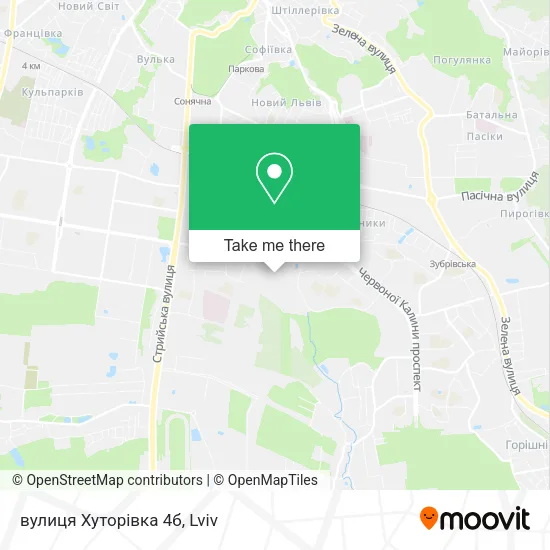 Карта вулиця Хуторівка 4б
