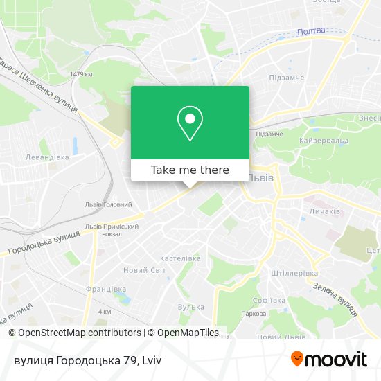 Карта вулиця Городоцька 79