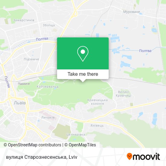 вулиця Старознесенська map