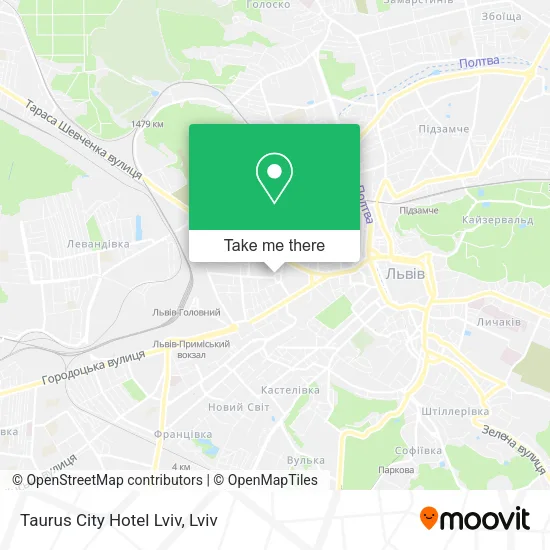 Карта Taurus City Hotel Lviv