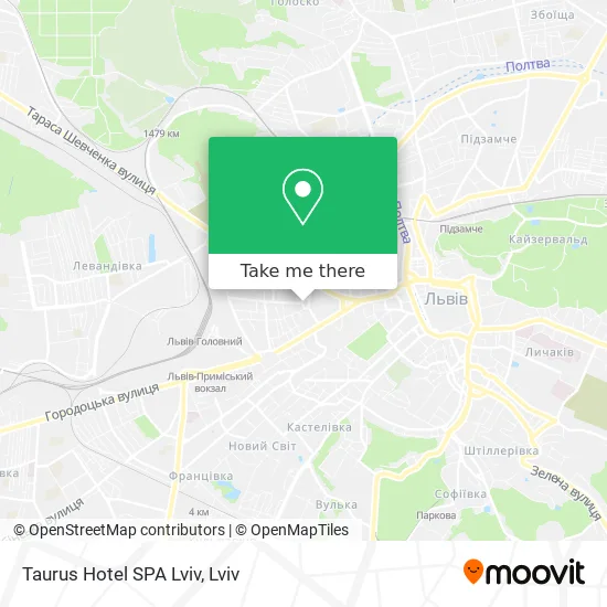 Карта Taurus Hotel SPA Lviv