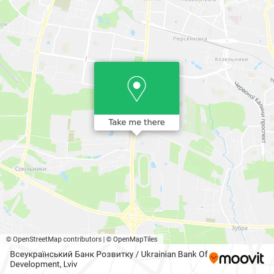 Всеукраїнський Банк Розвитку / Ukrainian Bank Of Development map