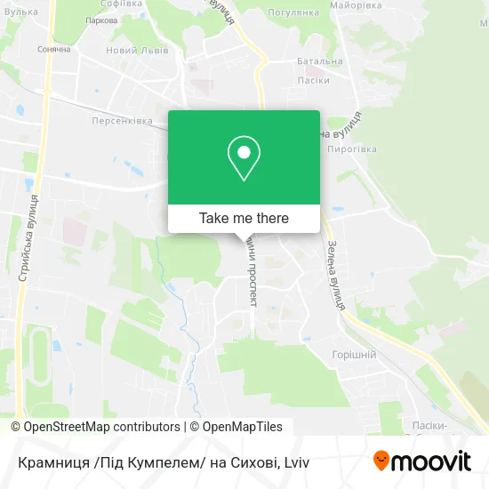 Карта Крамниця /Під Кумпелем/ на Сихові