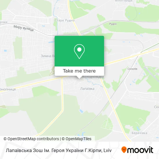 Карта Лапаївська Зош Ім. Героя України Г.Кірпи