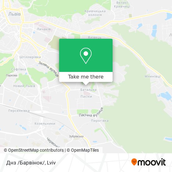 Днз /Барвінок/ map