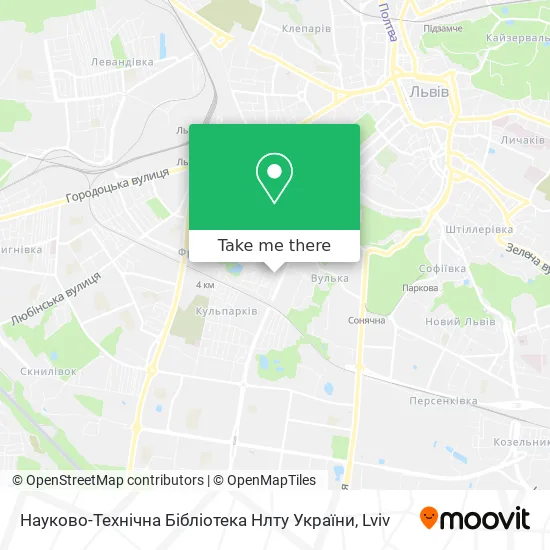Карта Науково-Технічна Бібліотека Нлту України
