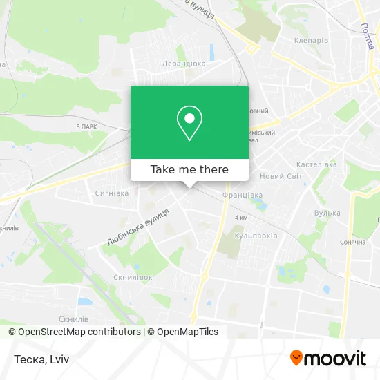 Карта Теска