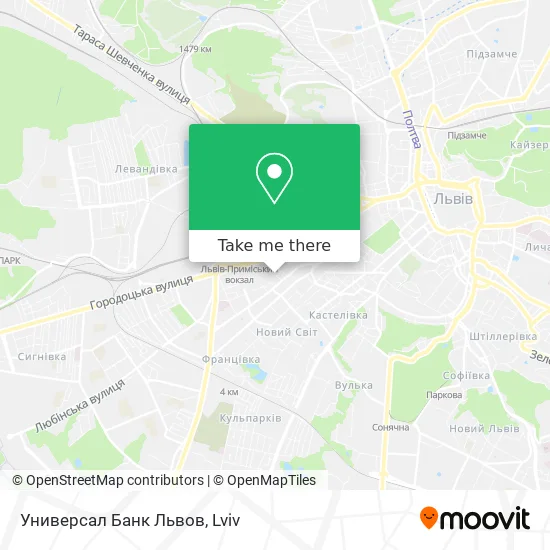 Карта Универсал Банк Львов